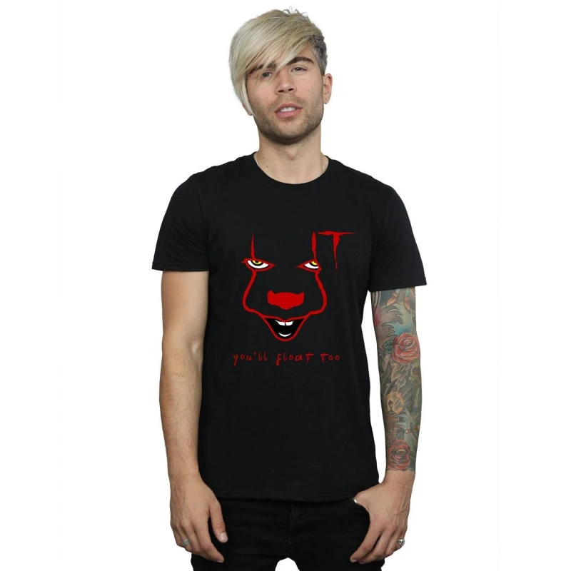 Image of IT IT Men Pennywise Float T-Shirt in Black Size: Small Black S Male 5057736377413