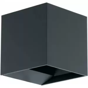 Image of Loops - IP54 Outdoor Wall Light Anthracite Aluminium Box 3.3W Built in LED Lamp