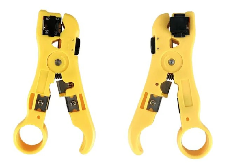 Image of Lanview LVN125455 cable crimper Stripping tool Yellow