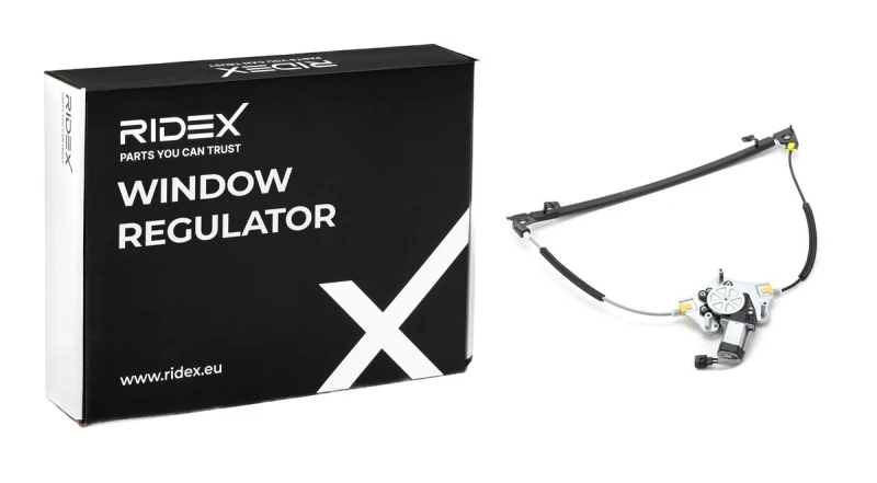 Image of RIDEX 1561W0035 Window regulator Right Front, Operating Mode: Electric, with electric motor Window Winder (1561)