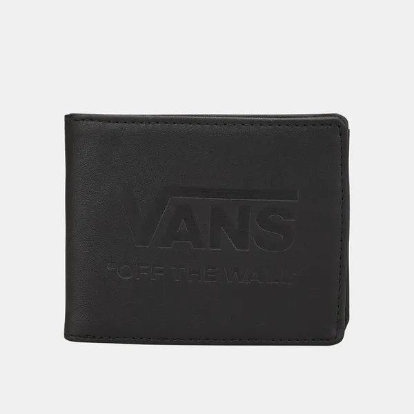 Image of Vans Black Logo Wallet Black Male One 169555UK