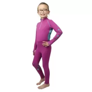 Image of Hy Girls DynaMizs Ecliptic Thermal Top (7-8 Years) (Plum/Teal)