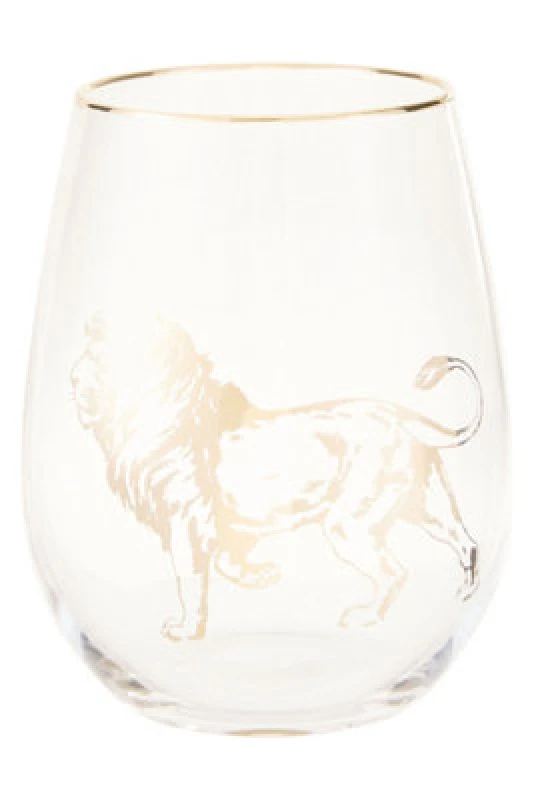 Image of Premier Housewares Nomi Lion Stemless Wine Glass Clear