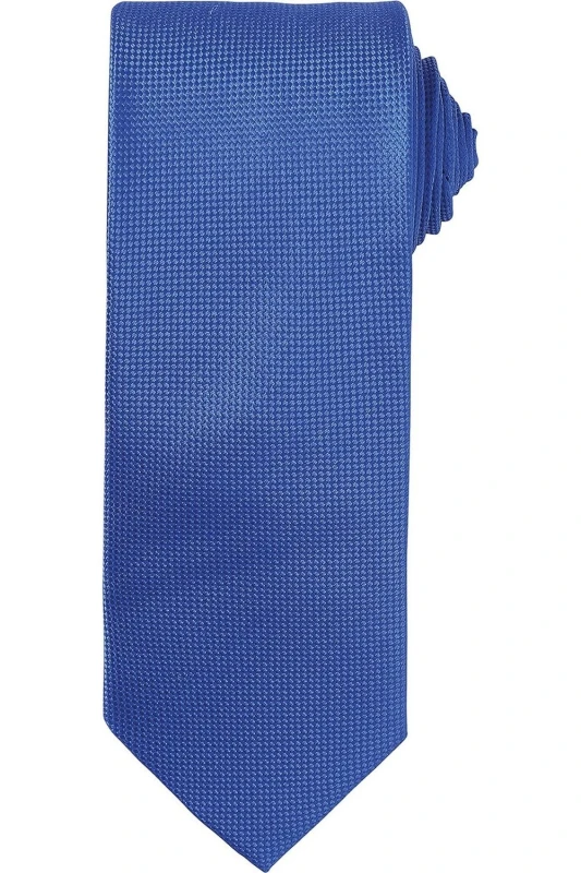 Image of Premier Premier Micro Waffle Tie in Blue Blue One Size Unisex 5063425960064