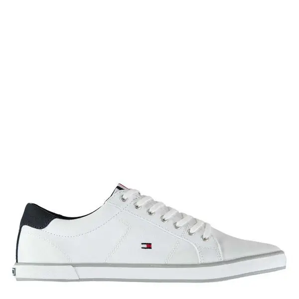 Image of Tommy Hilfiger 1D Canvas Trainers - White 6