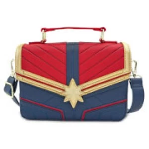 Image of Loungefly Captain Marvel Faux Leather Cross Body
