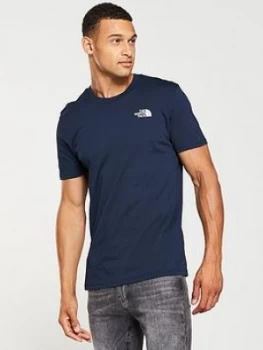 Image of The North Face Short Sleeve Simple Dome T Shirt Navy Size M Men