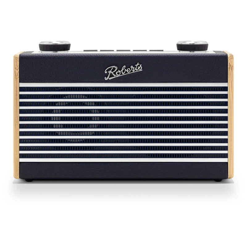Image of ROBERTS Rambler Uno Portable DAB Retro Bluetooth Radio - Navy Blue 5038301312725