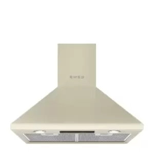 Image of SMEG 60cm Chimney Cooker Hood - Cream