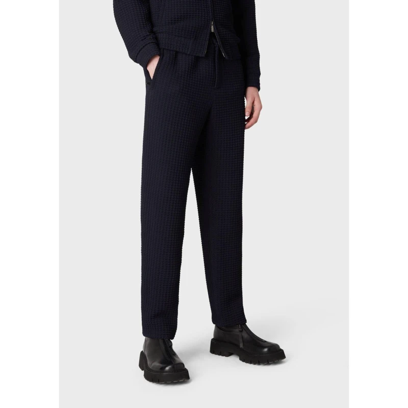 Image of Emporio Armani Trousers Straight Trousers 40R Blue 29745418390
