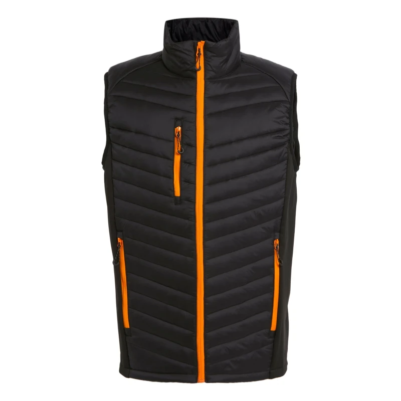 Image of Regatta Professional Mens Quilted Hybrid Gilet in Orange Size: Small Orange Male S