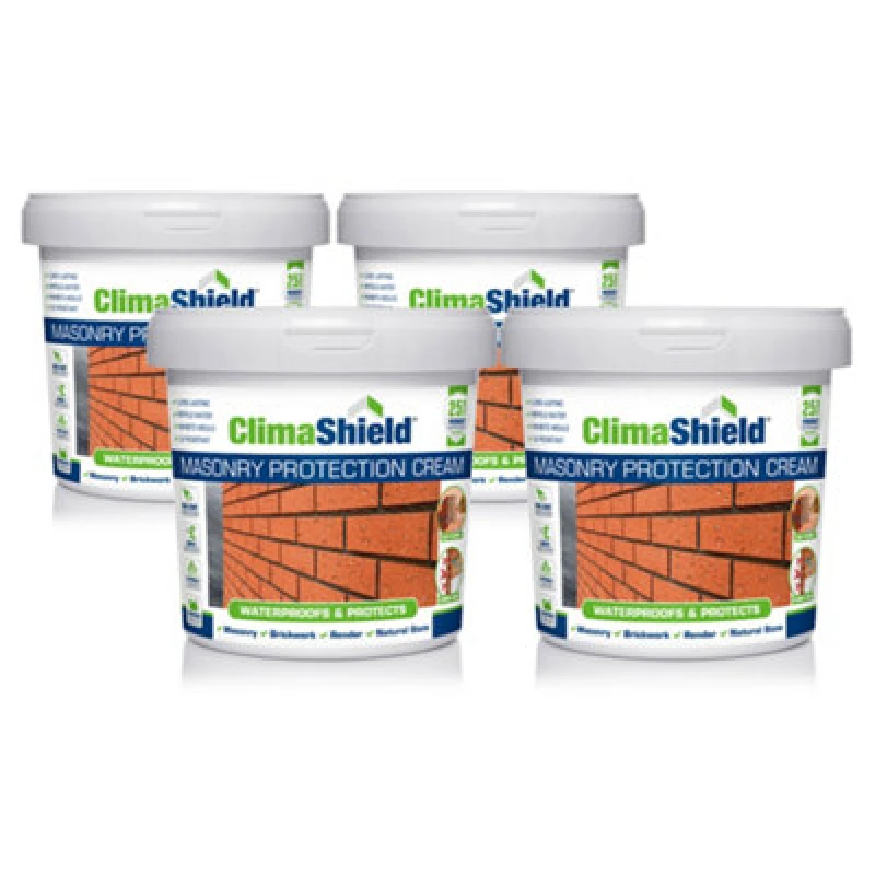 Image of Smartseal Masonry Protection Cream, Brick Waterproofer & Sealer, 25Yr Protection, Brick Damp Proofer, 20L, White 5.061E+12
