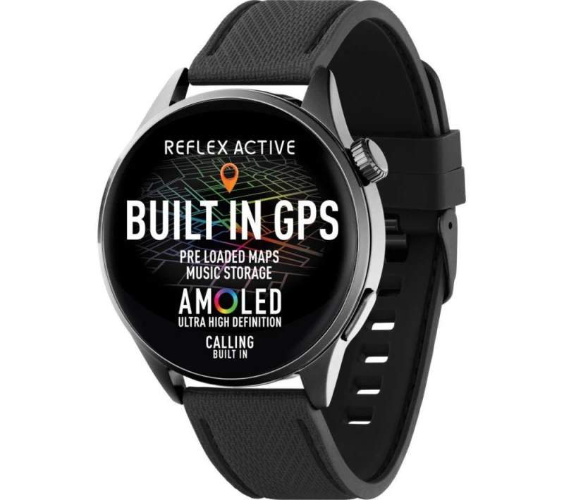 Image of Reflex Active Amoled GPS Calling Smartwatch Pre-loaded Maps