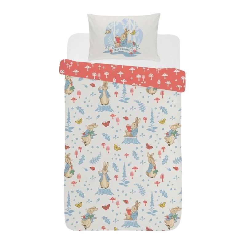 Image of Peter Rabbit Forest Life Duvet Cover Set Size: Single Multicolor Unisex Single