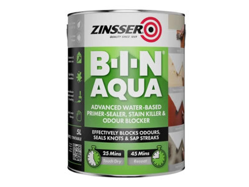 Image of Zinsser ZN7440001A1 B-I-N Aqua 5 litre ZN7440001A1