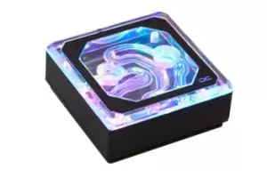 Image of Alphacool Eisblock XPX Aurora Edge CPU Block in Acryl - Black, Digital