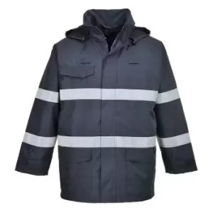 Image of Biz Flame Flame Resistant Rain Multi Protection Jacket Navy L