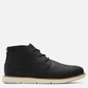 Image of TOMS Mens Navi Waterproof Chukka Boots - Black - UK 9
