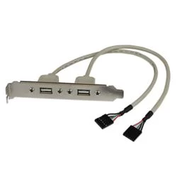 Image of 2 Port USB A Female Slot Plate Adapter