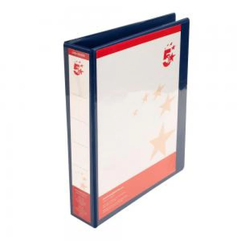 Image of 5 Star Office A4 38mm 4D Presentation Ring Binder Blue (10 Pack) 933058