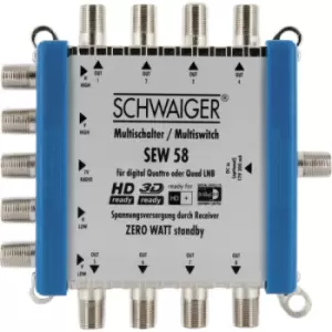 Image of Schwaiger SEW58 531 satellite multiswitch 5 inputs 8 outputs