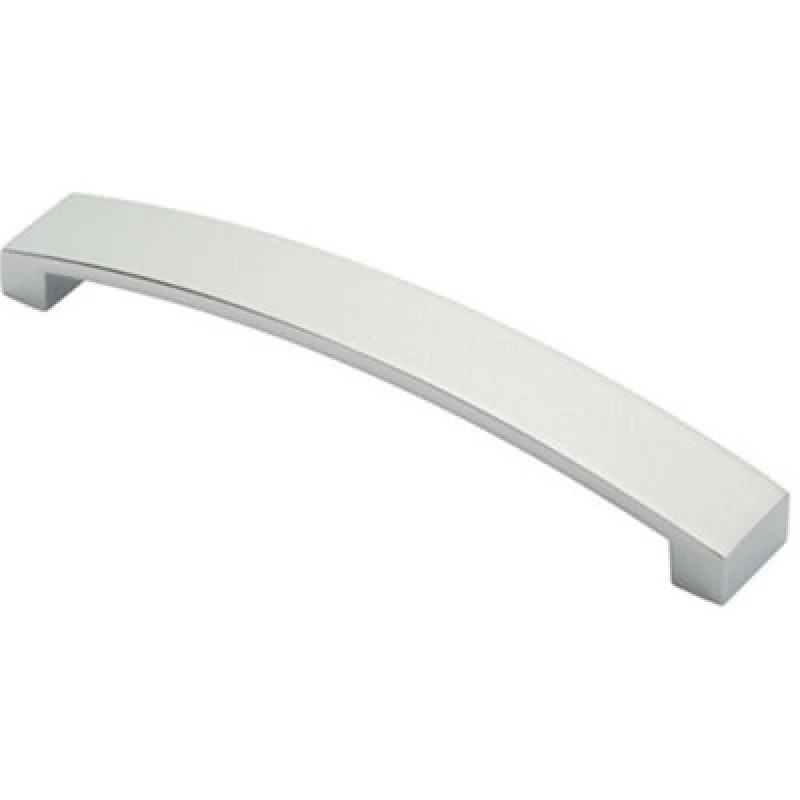 Image of Loops Flat Curved Bow Pull Handle 172 x 25mm 160mm Fixing Centres Polished Chrome Multi unisex