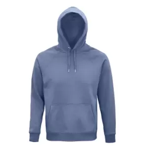 Image of SOLS Unisex Adult Stellar Organic Hoodie (L) (Blue)