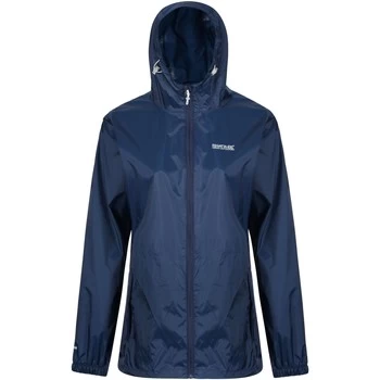 Image of Regatta PACK-IT III Waterproof Shell Jacket womens Fleece jacket in Blue - Sizes UK 10,UK 14,UK 16,UK 18,UK 8,UK 20,UK 24,UK 30
