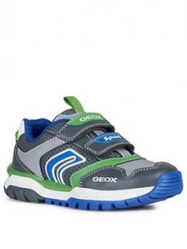 Image of Geox Boys Tuono Strap Trainer - Grey Blue