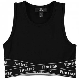 Image of Firetrap Crop Elastic Top Girls - Jet Black