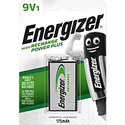 Image of Energizer Accu 175mAh 9V Rechargeable Battery