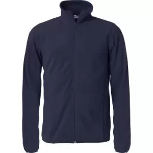 Image of Clique Mens Basic Microfleece Fleece Jacket (S) (Dark Navy)