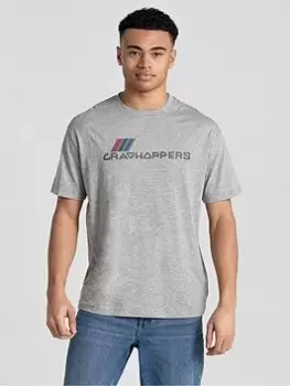 Image of Craghoppers Crosby Short Sleeved T-Shirt, Grey, Size S, Men