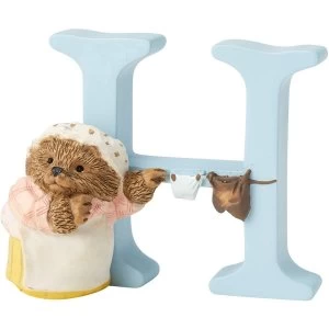 Image of Letter H Mrs Tiggy-winkle Figurine
