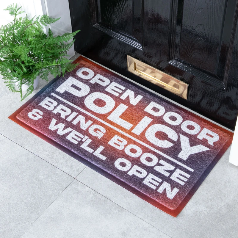 Image of Native Natural Open Door Policy Doormat (70 X 40Cm)