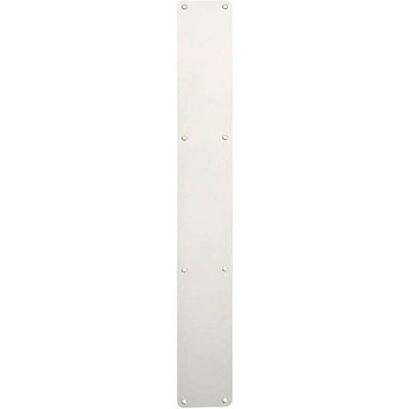 Image of Loops Plain Door Finger Plate 650 x 75mm Bright Stainless Steel Push Plate Metallics