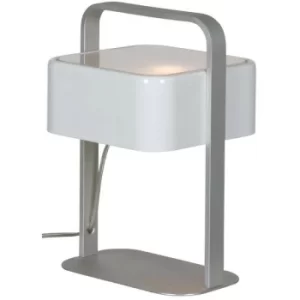 Image of Linea Verdace Quadro Cylindrical Table Lamp Chrome