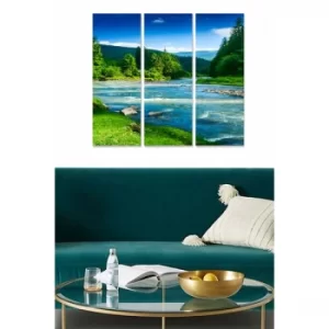 Image of MDF24031423 Multicolor Decorative MDF Painting (3 Pieces)