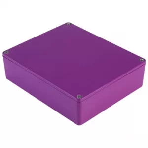 Image of Hammond 1590XXPR Aluminium 'Stomp Box' Enclosure Purple (145 x 121...