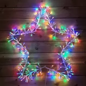 Image of 1.2M Premier Multi Coloured Twinkling LED Starburst Star