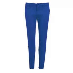 Image of SOLS Womens/Ladies Jules Chino Trousers (6) (Ultramarine)