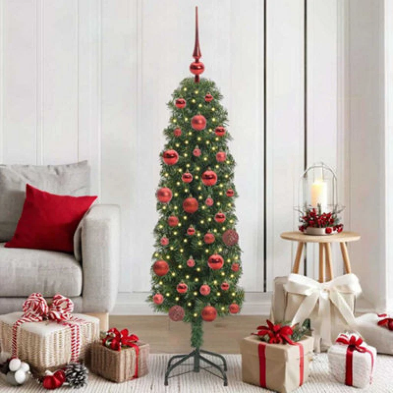 Image of Vidaxl Artificial Christmas Tree With 150 Leds With Stand Green 150 Cm