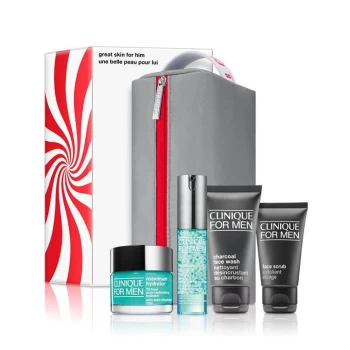 Image of Clinique Clinique Great Skin For Him: Mens Skincare Gift Set - Multi