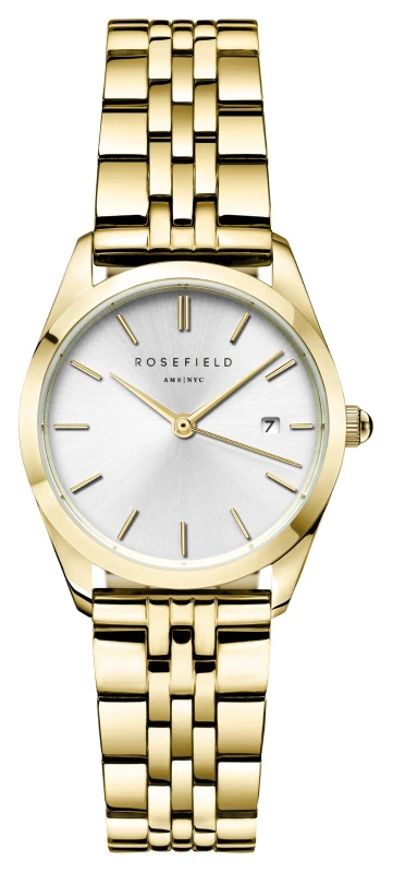 Image of Rosefield ASGSG-A15 Ace XS (29mm) Silver Dial / Gold-Plated Watch