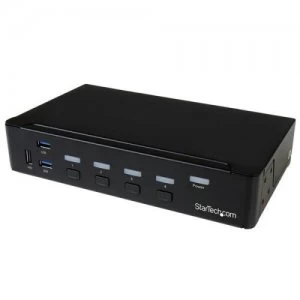 Image of USB 3.0 4K 4 Port DisplayPort KVM Switch