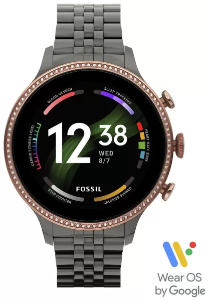 Image of Fossil Ladies Gen 6 Gunmetal Bracelet Smart Watch