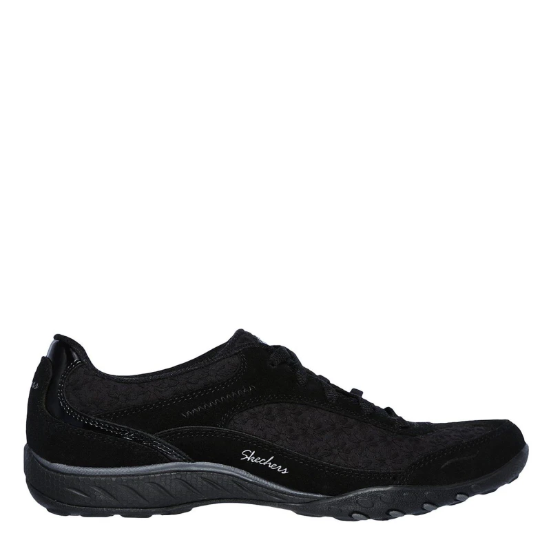 Image of Skechers Breathe Easy Poised Thrill Trainers Womens - Black 3