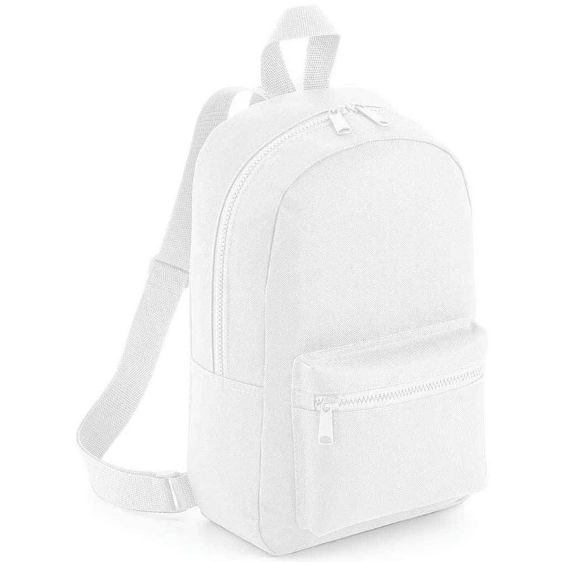 Image of Bagbase Mens Essential Fashion Mini Backpack in White White Male