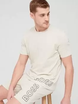 Image of BOSS Bodywear Identity Lounge T-Shirt - Stone , Stone, Size L, Men