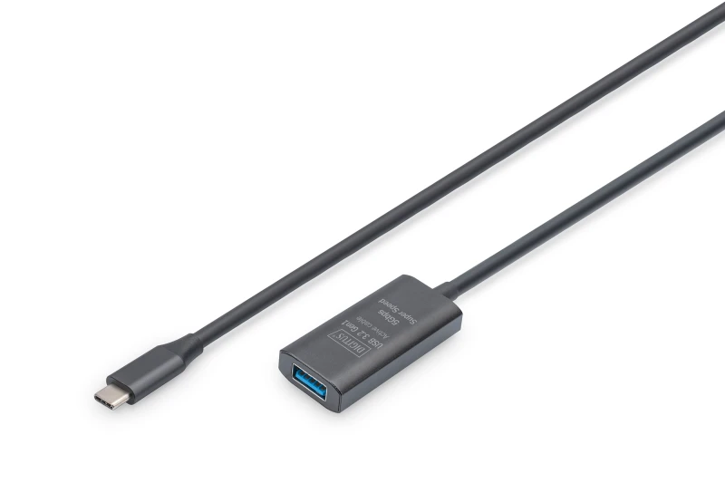 Image of Digitus Active USB 3.2 Gen1 5G extension cable. USB-C - USB-A. 5m
